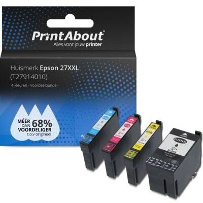 PrintAbout Epson 27XXL Druckerpatrone - Hohe Kapazität Mehrfarbig PrintAbout Epson 27XXL Druckerpatrone - Hohe Kapazität Mehrfarbig