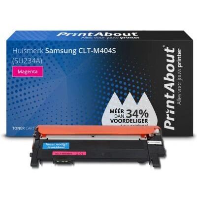 PrintAbout Cartouche de toner Magenta CLT-M404S - Compatible - Publicité PrintAbout Cartouche de toner Magenta CLT-M404S - Compatible - Publicité