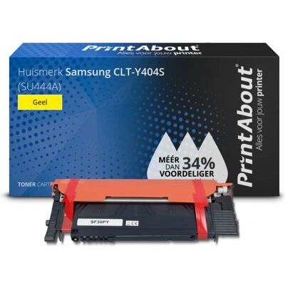 PrintAbout toner jaune CLT-Y404S - Compatible - Publicité PrintAbout toner jaune CLT-Y404S - Compatible - Publicité