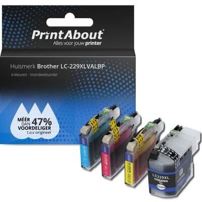 PrintAbout LC-229XLVALBP - Cartuccia inchiostro ad alta resa - Multicolore PrintAbout LC-229XLVALBP - Cartuccia inchiostro ad alta resa - Multicolore