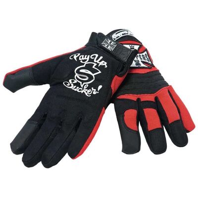 West Coast Choppers Guanti Moto Nero-Rosso - 2XL West Coast Choppers Guanti Moto Nero-Rosso - 2XL