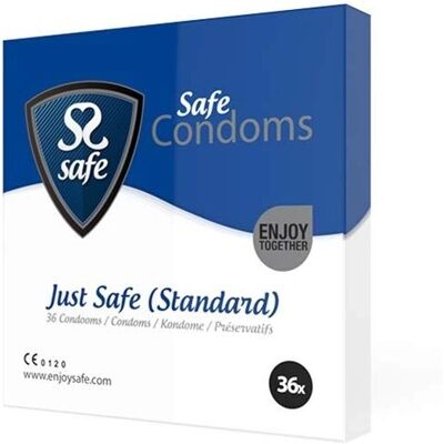 Préservatifs Safe - Standard, 36 unités Préservatifs Safe - Standard, 36 unités