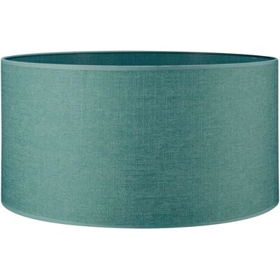 Abat-jour en toile turquoise - Cylindre - 50/50/25cm - E27 - Publicité Abat-jour en toile turquoise - Cylindre - 50/50/25cm - E27 - Publicité