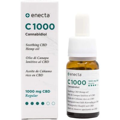 Enecta C1000 Hanföl - CBD 1000mg - 10ml Enecta C1000 Hanföl - CBD 1000mg - 10ml
