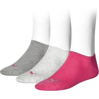 Puma Sneakers Socks (906807) - middle grey melange/pink Puma Sneakers Socks (906807) - middle grey melange/pink