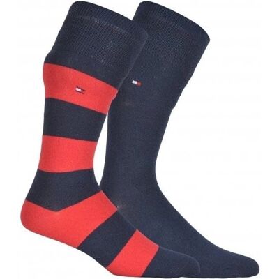 Tommy Hilfiger 2-Pack Rugby-Socken (342021001) - rot Tommy Hilfiger 2-Pack Rugby-Socken (342021001) - rot