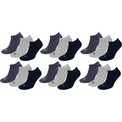 Puma Navy/Grau/Nacht Schatten Blau Unisex Socken - 3er Pack Puma Navy/Grau/Nacht Schatten Blau Unisex Socken - 3er Pack