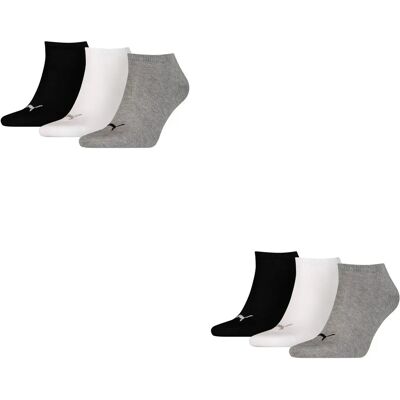 Meias Sneakers Puma (906807) - cinza/branco/preto Meias Sneakers Puma (906807) - cinza/branco/preto
