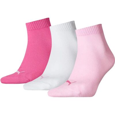 Chaussettes Puma Quarter 3-Paquet (271080001) - rose - Publicité Chaussettes Puma Quarter 3-Paquet (271080001) - rose - Publicité