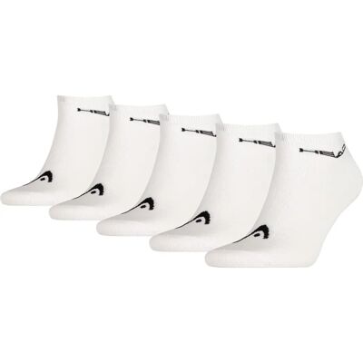 HEAD Unisex Sokken 781501001300 - 5 Paar - Wit - Sokken HEAD Unisex Sokken 781501001300 - 5 Paar - Wit - Sokken