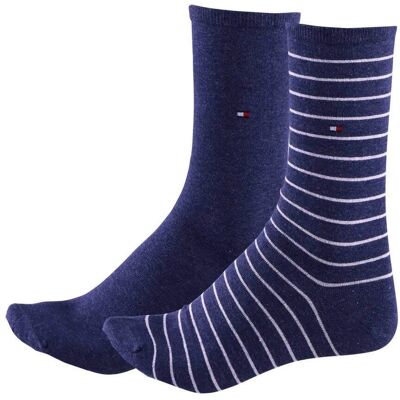 Tommy Hilfiger Små Randiga Strumpor - 2 Par EU 35-38 Tommy Hilfiger Små Randiga Strumpor - 2 Par EU 35-38