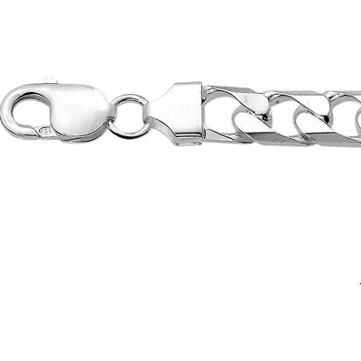 Quickjewels Zilveren armband met geslepen gourmetketting - Unisex Quickjewels Zilveren armband met geslepen gourmetketting - Unisex