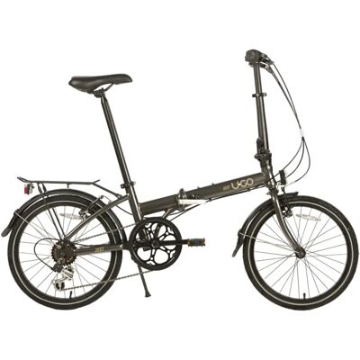 U GO Aluminium Vouwfiets - 6 Versnellingen, Grijs U GO Aluminium Vouwfiets - 6 Versnellingen, Grijs