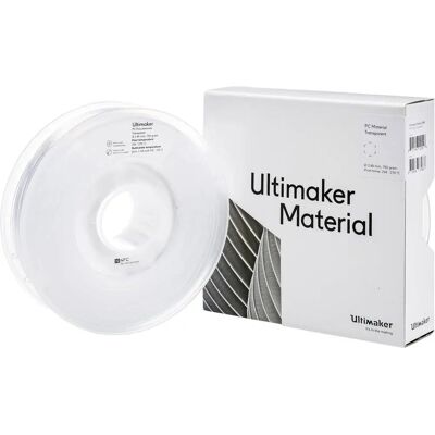 Ultimaker Gennemsigtigt PC 3D-filament - 750g - Holdbart & Stærkt Ultimaker Gennemsigtigt PC 3D-filament - 750g - Holdbart & Stærkt