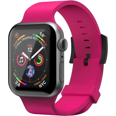 Superdry Bracelet en Silicone Rose pour Apple Watch 42/44/45/49mm Superdry Bracelet en Silicone Rose pour Apple Watch 42/44/45/49mm