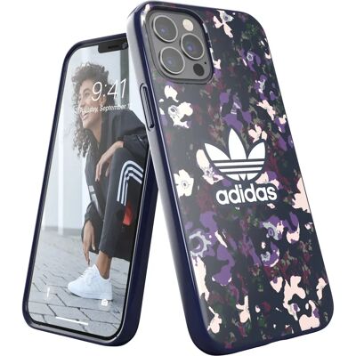 Coque en silicone violette Adidas pour iPhone 12 / 12 Pro - Housse - Publicité Coque en silicone violette Adidas pour iPhone 12 / 12 Pro - Housse - Publicité