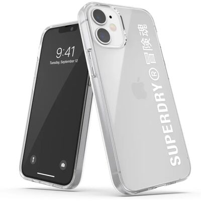 Coque transparente SuperDry pour iPhone 12 Mini - Étui téléphone Coque transparente SuperDry pour iPhone 12 Mini - Étui téléphone