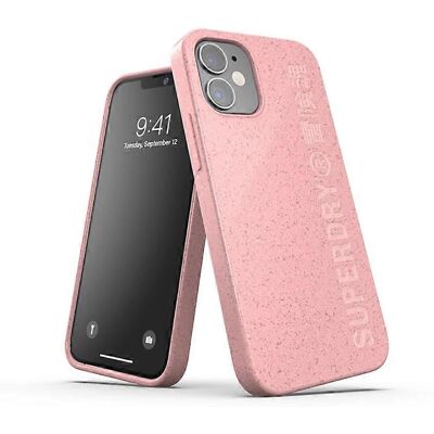 Superdry Étui Rose pour iPhone 12 Mini en TPU Compostable - Coque Superdry Étui Rose pour iPhone 12 Mini en TPU Compostable - Coque