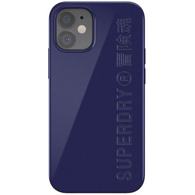 Superdry Coque écologique bleue pour iPhone 12 Mini - Étui Superdry Coque écologique bleue pour iPhone 12 Mini - Étui