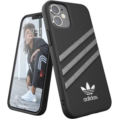 Coque Adidas pour iPhone 12 Mini - Noir et Glitter - Publicité Coque Adidas pour iPhone 12 Mini - Noir et Glitter - Publicité