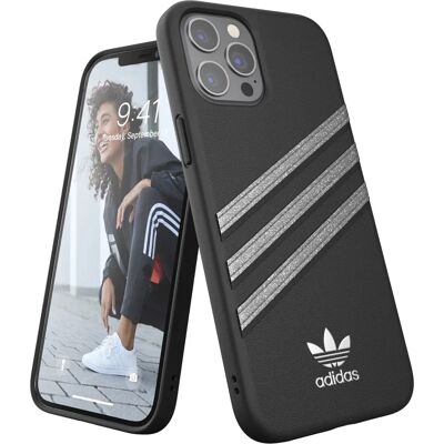 Coque adidas Originals pour iPhone 12 Pro Max noire pailletée - Étui - Publicité Coque adidas Originals pour iPhone 12 Pro Max noire pailletée - Étui - Publicité
