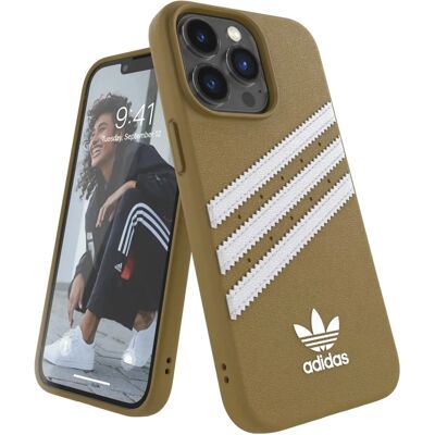 Adidas iPhone 13 Pro Gummi Hülle - Beige-Gold - Handyhülle Adidas iPhone 13 Pro Gummi Hülle - Beige-Gold - Handyhülle