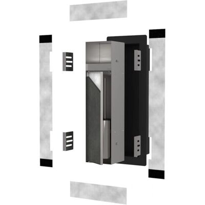 ESS Container T-ROLL Edelstahl Einbau WC- Bürstenhalter & Papierhalter - Toilette ESS Container T-ROLL Edelstahl Einbau WC- Bürstenhalter & Papierhalter - Toilette
