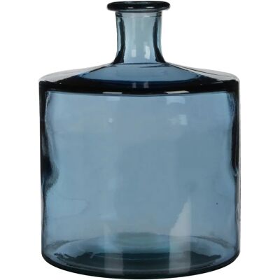 Mica Decorations Guan Vase - Recyceltes Glas - Blau - H28cm Mica Decorations Guan Vase - Recyceltes Glas - Blau - H28cm