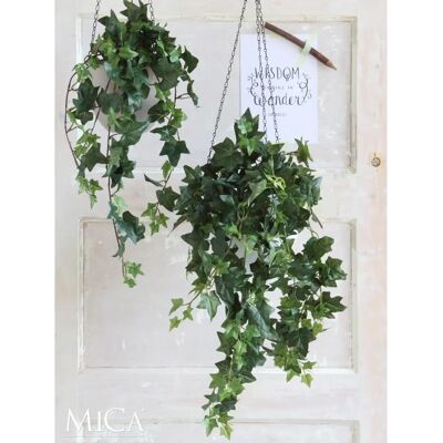 Plante suspendue de lierre Mica Decorations - 24x15x130cm - Vert - Publicité Plante suspendue de lierre Mica Decorations - 24x15x130cm - Vert - Publicité