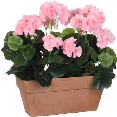 Geranium artificiel rose Mica Decorations 29x13x40cm - Décoration intérieure - Publicité Geranium artificiel rose Mica Decorations 29x13x40cm - Décoration intérieure - Publicité