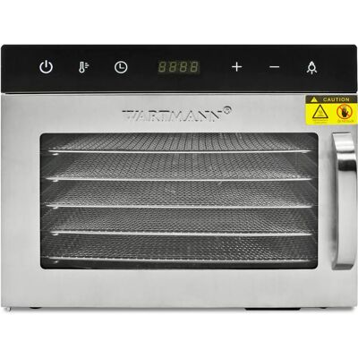 Wartmann Rostfritt Stål Matdehydrator - 6 Hyllor - Modell WM-2206 Wartmann Rostfritt Stål Matdehydrator - 6 Hyllor - Modell WM-2206
