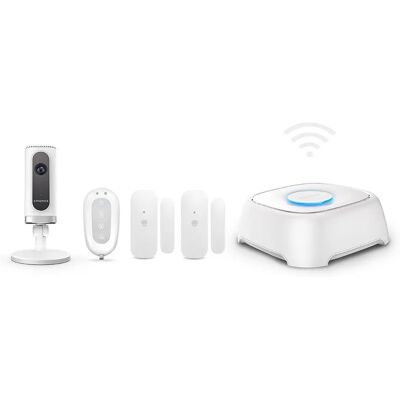 Sistema di allarme di sicurezza Wi-Fi Smanos W020i - Bianco Sistema di allarme di sicurezza Wi-Fi Smanos W020i - Bianco