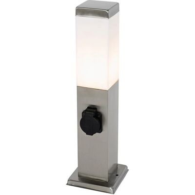 QAZQA Lampada esterna in acciaio - Moderna IP44 illuminazione giardino QAZQA Lampada esterna in acciaio - Moderna IP44 illuminazione giardino