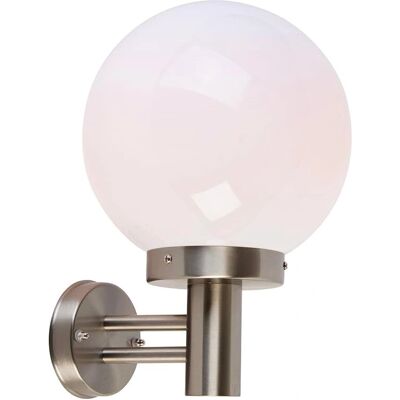 Qazqa Lampada da Parete Esterna Moderna - IP44, Dimmerabile, E27, Bianco Qazqa Lampada da Parete Esterna Moderna - IP44, Dimmerabile, E27, Bianco