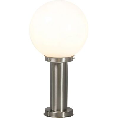 Qazqa Lanterna da Esterno Moderna Acciaio Inox 50cm - Sfera Qazqa Lanterna da Esterno Moderna Acciaio Inox 50cm - Sfera