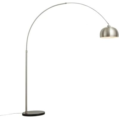 Lámpara de arco moderna de acero ajustable QAZQA - Grande Lámpara de arco moderna de acero ajustable QAZQA - Grande