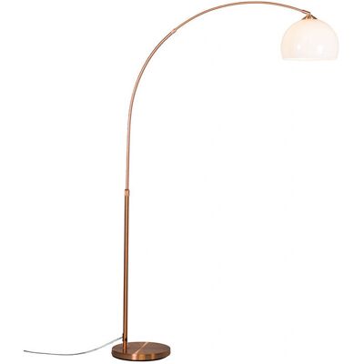 QAZQA Copper Arc Floor Lamp - Adjustable Modern Minimalist Lighting QAZQA Copper Arc Floor Lamp - Adjustable Modern Minimalist Lighting