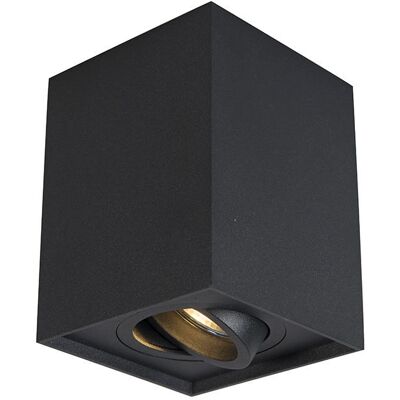 QAZQA Black Adjustable Surface Spotlight - Quadro 1 - Spotlight QAZQA Black Adjustable Surface Spotlight - Quadro 1 - Spotlight