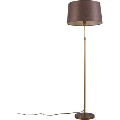 Qazqa Modern Floor Lamp Adjustable 45cm Bronze Plastic Steel - Floor Light Qazqa Modern Floor Lamp Adjustable 45cm Bronze Plastic Steel - Floor Light