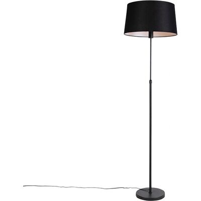 Qazqa Lampada da terra classica nera - Altezza regolabile - E27 Qazqa Lampada da terra classica nera - Altezza regolabile - E27