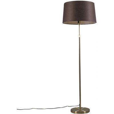 Qazqa Lampada da terra moderna oro/ottone regolabile - E27 60W Qazqa Lampada da terra moderna oro/ottone regolabile - E27 60W