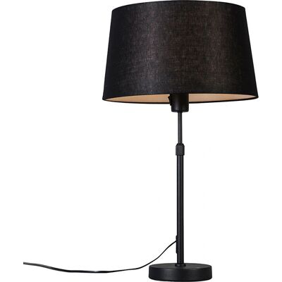 Qazqa Modern Black Table Lamp Adjustable Height - E27, Max 60W Qazqa Modern Black Table Lamp Adjustable Height - E27, Max 60W