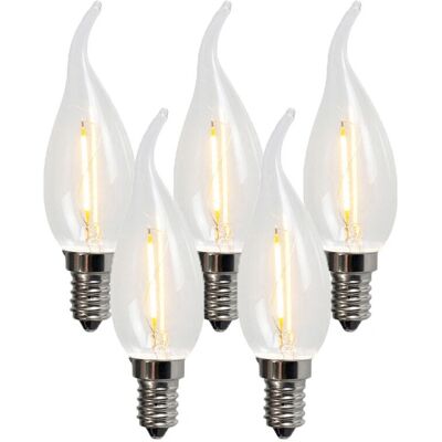 LUEDD LED Candle Bulb Set - E14 Warm White 2200K 100LM LUEDD LED Candle Bulb Set - E14 Warm White 2200K 100LM
