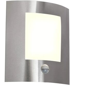QAZQA Lampada da Parete Moderna - Emmerald Sensore PIR - Acciaio inox QAZQA Lampada da Parete Moderna - Emmerald Sensore PIR - Acciaio inox