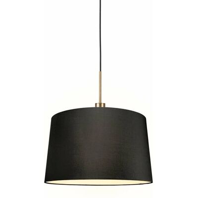 Qazqa Moderne Pendelleuchte Bronze Schwarz 45cm - Verstellbar Qazqa Moderne Pendelleuchte Bronze Schwarz 45cm - Verstellbar