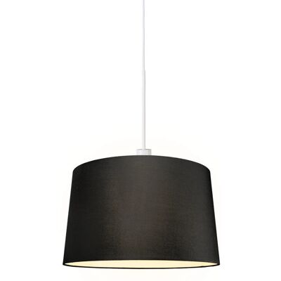 Lampada a sospensione moderna nera 45cm - Qazqa Lampada a sospensione moderna nera 45cm - Qazqa