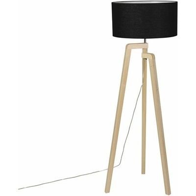 Qazqa Lampada da terra Moderno Tripode - Nera - 45cm - Dimmerabile Qazqa Lampada da terra Moderno Tripode - Nera - 45cm - Dimmerabile