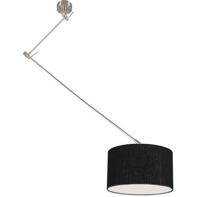 Qazqa Lampada Sospensione Moderna Nera 35cm Regolabile & Girevole Qazqa Lampada Sospensione Moderna Nera 35cm Regolabile & Girevole