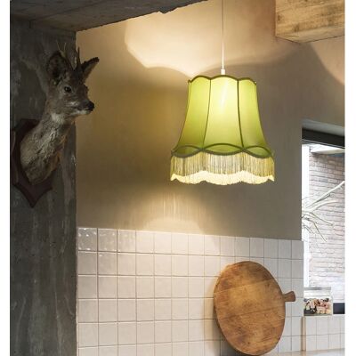 Qazqa Lampada a sospensione vintage verde - 45cm - E27 - Stile vintage moderno Qazqa Lampada a sospensione vintage verde - 45cm - E27 - Stile vintage moderno