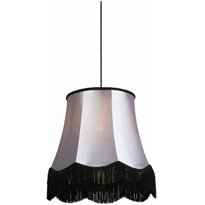 Qazqa Lampada a sospensione vintage grigio/nero - 45cm Stile retrò Qazqa Lampada a sospensione vintage grigio/nero - 45cm Stile retrò